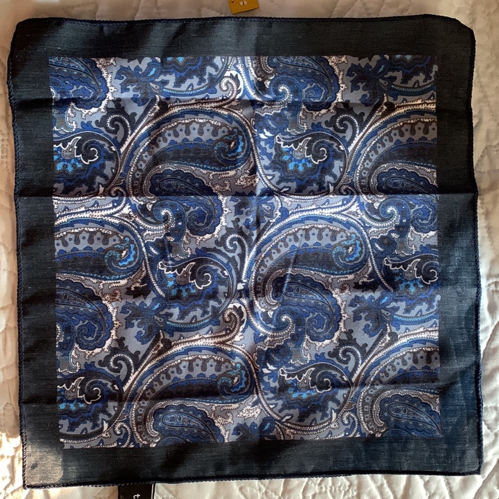 Navy Blue pocket square - The Dappercats